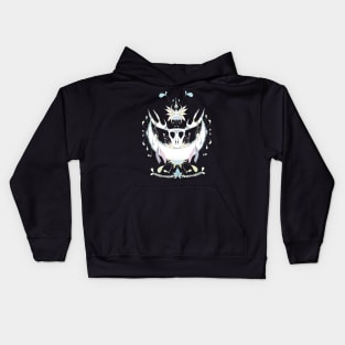 Pastel Deer Skull Kids Hoodie